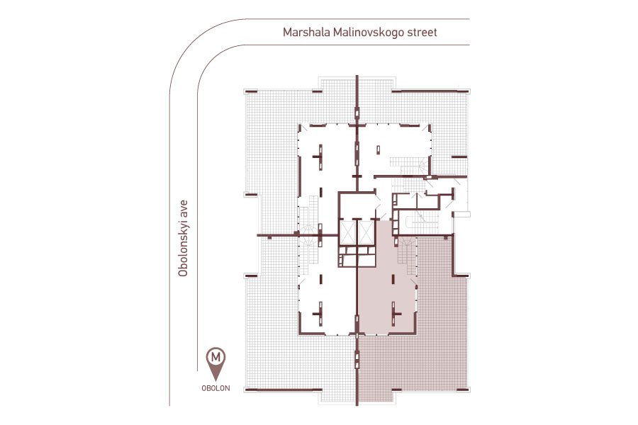 Penthouse. Floor 2 floor plan. Type P3.